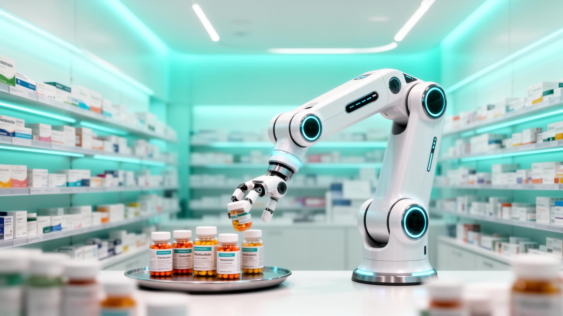 Kaduceo AI pharmaceutical robot dispensing medication